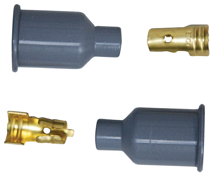 MSD 3322 Spark Plug Boot And Terminal; Straight Socket; 2/Card; - Truck Part Superstore
