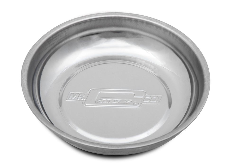 Mr Gasket 33240G Parts Tray; Magnetic; 4.25 in. Round; - Truck Part Superstore