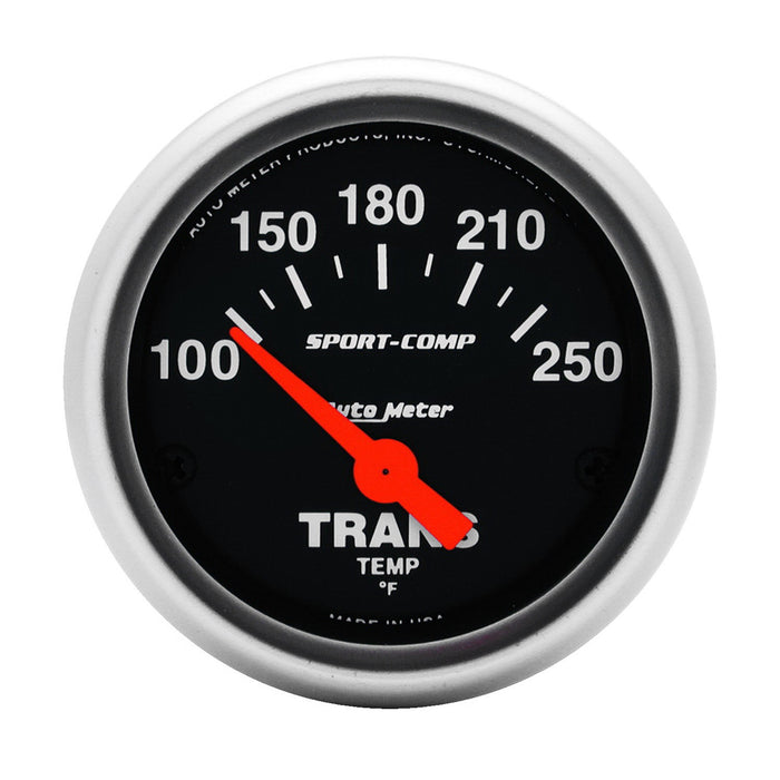 AutoMeter 3357 GAUGE; TRANSMISSION TEMP; 2 1/16in.; 100-250deg.F; ELECTRIC; SPORT-COMP - Truck Part Superstore