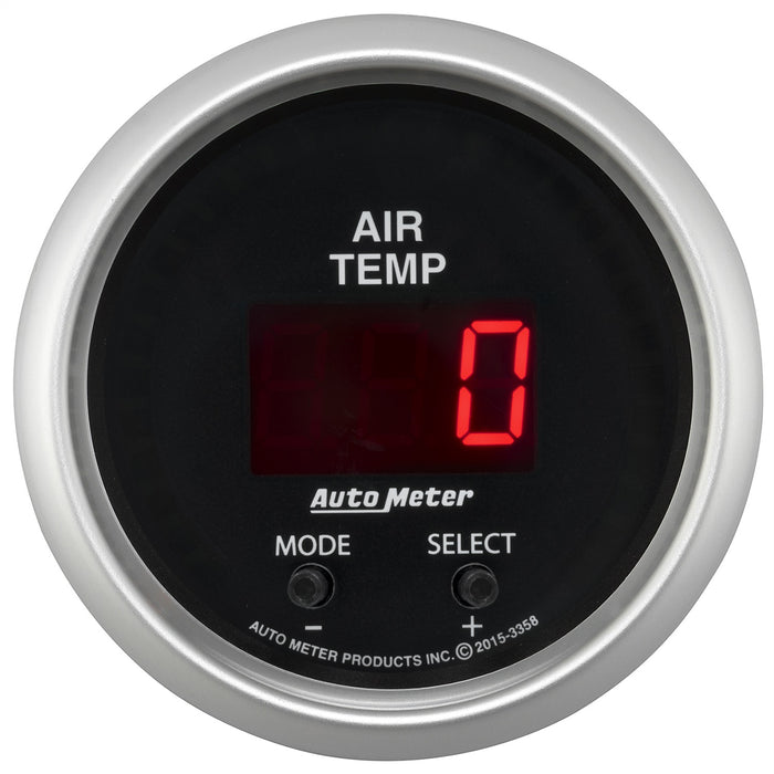 AutoMeter 3358 GAUGE; AIR TEMP; DUAL; 2 1/16in.; 0-300deg.F; DIGITAL; SPORT-COMP - Truck Part Superstore