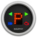 AutoMeter 3359 GAUGE; GEAR POS; 2 1/16in.; INCL INDICATORS; BLACK DIAL; RED LED; SILVER BEZEL - Truck Part Superstore