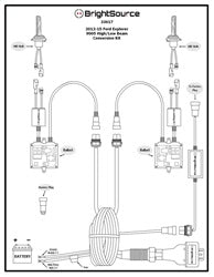 BrightSource 33617 HID Kit; 9005; High/Low Shutter; - Truck Part Superstore