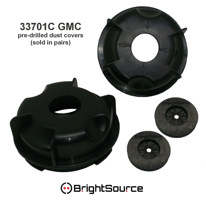 BrightSource 33701C Head Light Dust Cap; Dust Cap; Pre-Drilled; Pair; - Truck Part Superstore