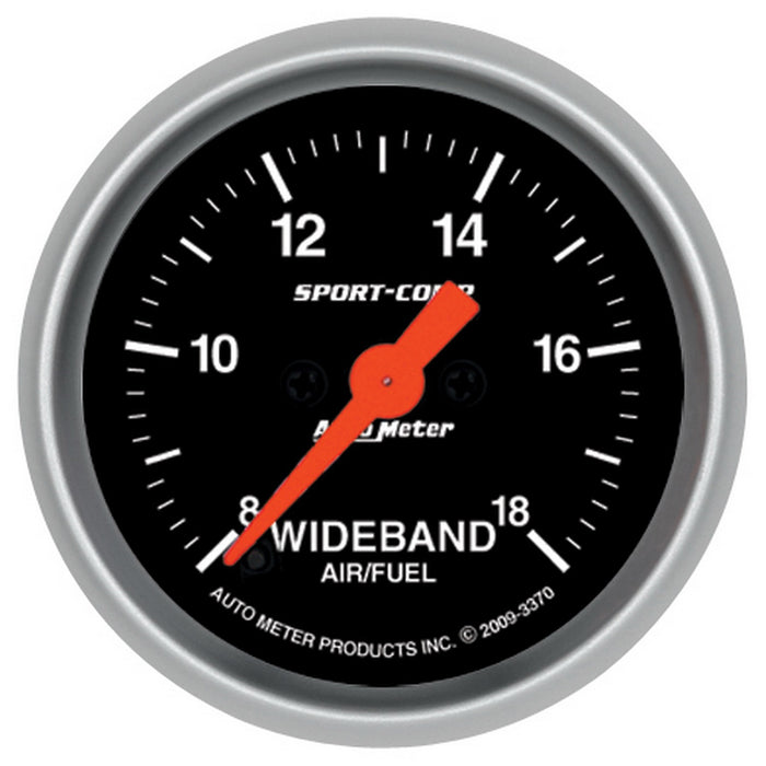 AutoMeter 3370 GAUGE; AIR/FUEL RATIO-WIDEBAND; ANALOG; 2 1/16in.; 8:1-18:1; STEPPER MOTOR; SC - Truck Part Superstore
