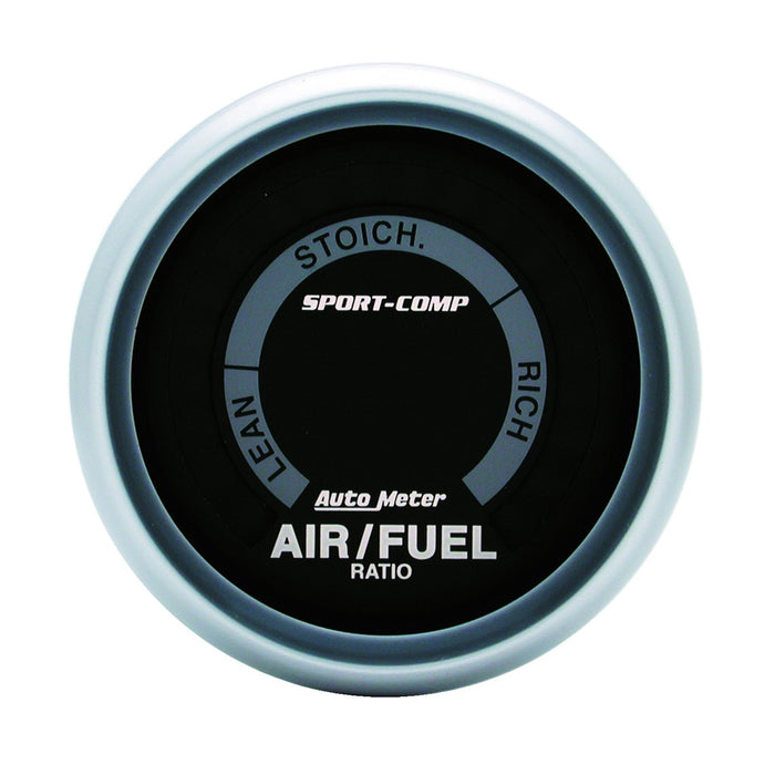 AutoMeter 3375 GAUGE; AIR/FUEL RATIO-NARROWBAND; 2 1/16in.; LEAN-RICH; LED ARRAY; SPORT-COMP - Truck Part Superstore