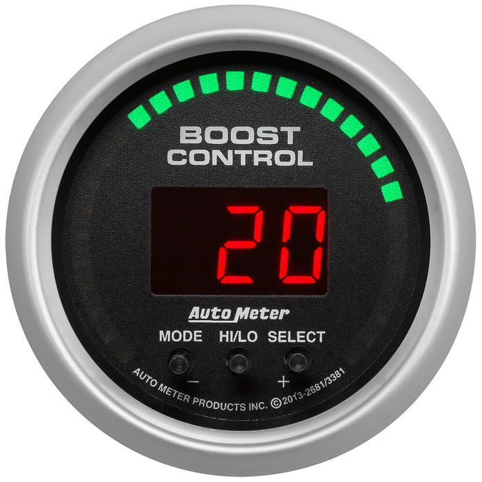 AutoMeter 3381 GAUGE; BOOST CONTROLLER; 2 1/16in.; 30INHG-30PSI; INCL. SOLENOID; DIGITAL; SC - Truck Part Superstore