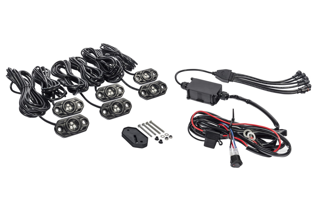 KC Hilites 339 Rock Light; 6-PC RGB LED Light Kit - Truck Part Superstore