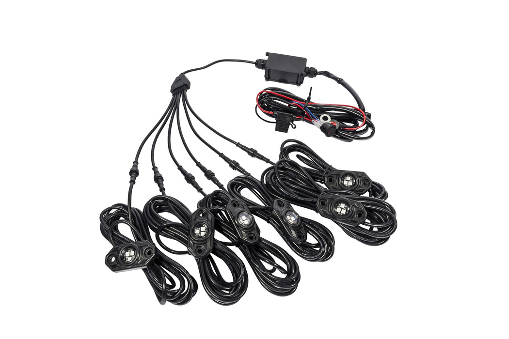 KC Hilites 339 Rock Light; 6-PC RGB LED Light Kit - Truck Part Superstore