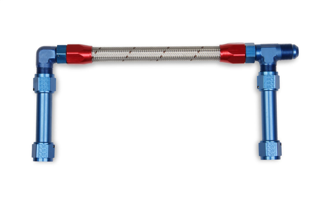 Holley 34-46 Fuel Line; -8AN Single Inlet w/Stainless 350 Hose; For Holley 4150 HP Model; - Truck Part Superstore