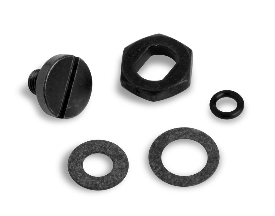 Holley 34-7BK Needle And Seat Hardware Kit; Incl. Adjusting Nut And Lock Screw; Black; - Truck Part Superstore