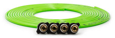 Up Down Air 340-4100-GRN Tire Inflator Hose Replacement 240 Inch W/4 Quick Release Chucks Green UP Down Air - Truck Part Superstore