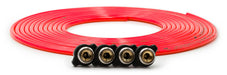 Up Down Air 340-4100-RED Tire Inflator Hose Replacement 240 Inch W/4 Quick Release Chucks Red UP Down Air - Truck Part Superstore