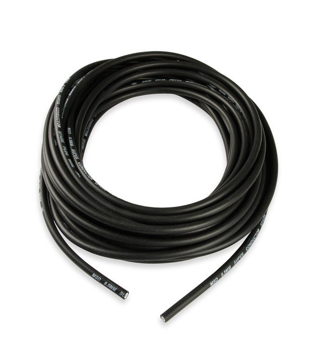 MSD 34023 Super Conduct Spark Plug Wire; 8.5 mm - 50 ft.; Low Resistance; Black; - Truck Part Superstore