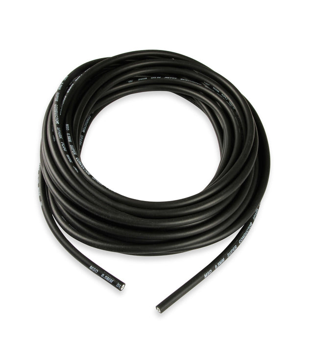 MSD 34023 Super Conduct Spark Plug Wire; 8.5 mm - 50 ft.; Low Resistance; Black; - Truck Part Superstore