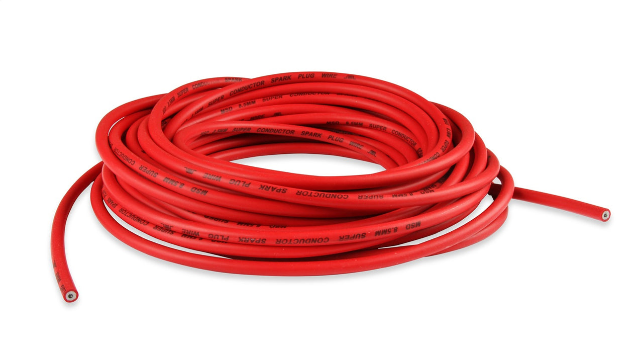 MSD 34029 Super Conduct Spark Plug Wire; 8.5 mm - 50 ft.; Low Resistance; Red; - Truck Part Superstore