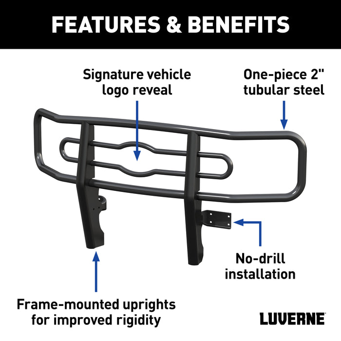 Luverne 340719-340714 2in. Grille Guard-Black - Truck Part Superstore