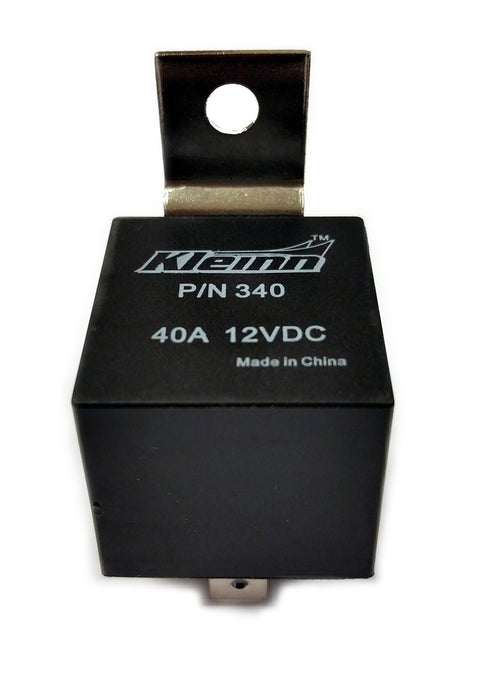 Kleinn Automotive Air Horns 340 SPDT Relay; Sealed; 40 Amp; 5 Post Connections; Single Pole Double Throw; Black; - Truck Part Superstore