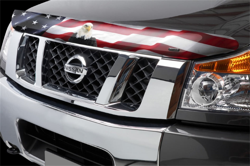 Stampede 3411-30 Vigilante Premium Hood Protector; American Flag w/Eagle; - Truck Part Superstore
