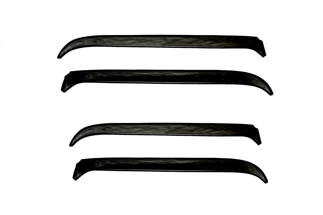 Auto Ventshade (AVS) 34112 Ventshade® Deflector; 4 pc.; Black Stainless Steel; - Truck Part Superstore