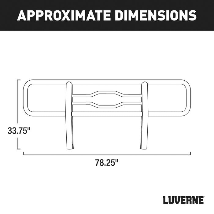 Luverne 341723-341722 2in. Grille Guard-Black - Truck Part Superstore