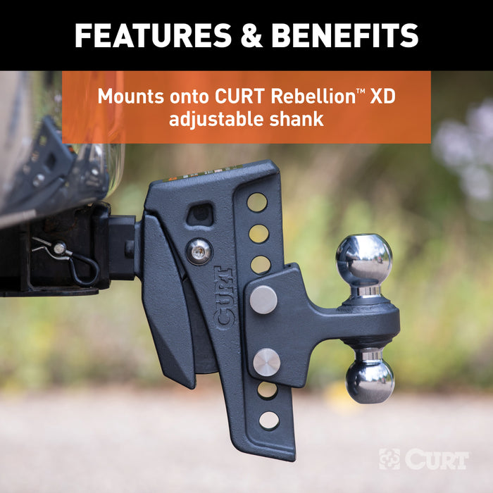 CURT 45952 CURT 45952 Replacement Rebellion XD Dual Ball; 2; 2-5/16-Inch; Up to 15K - Truck Part Superstore
