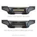 Go Rhino 343891T Low profile steel bumper with powered light mount protects front of vehicle - Truck Part Superstore
