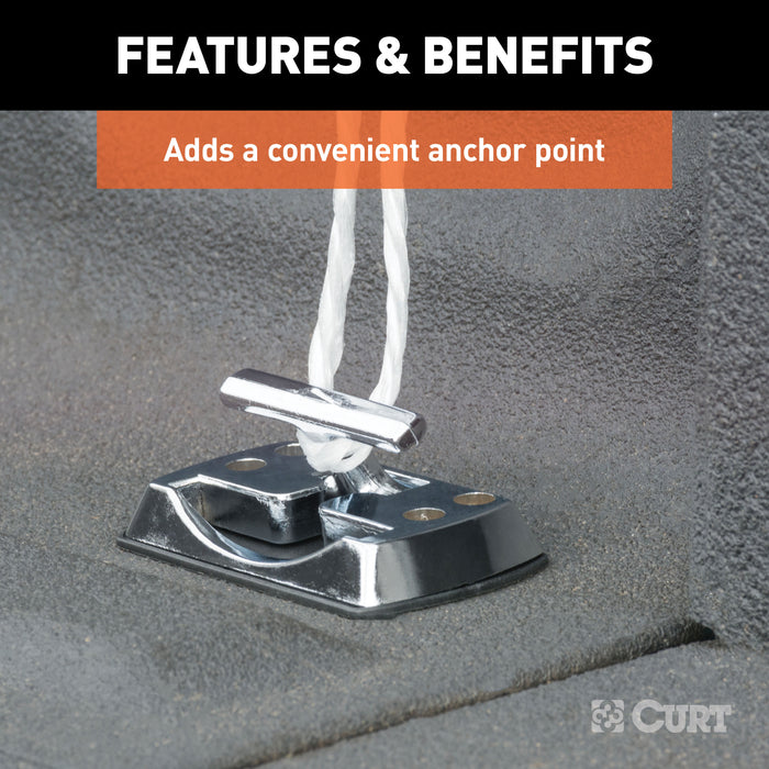 CURT 83060 CURT 83060 Fold-Away Rope Hook Tie Down Anchor; 1;200 lbs Capacity - Truck Part Superstore