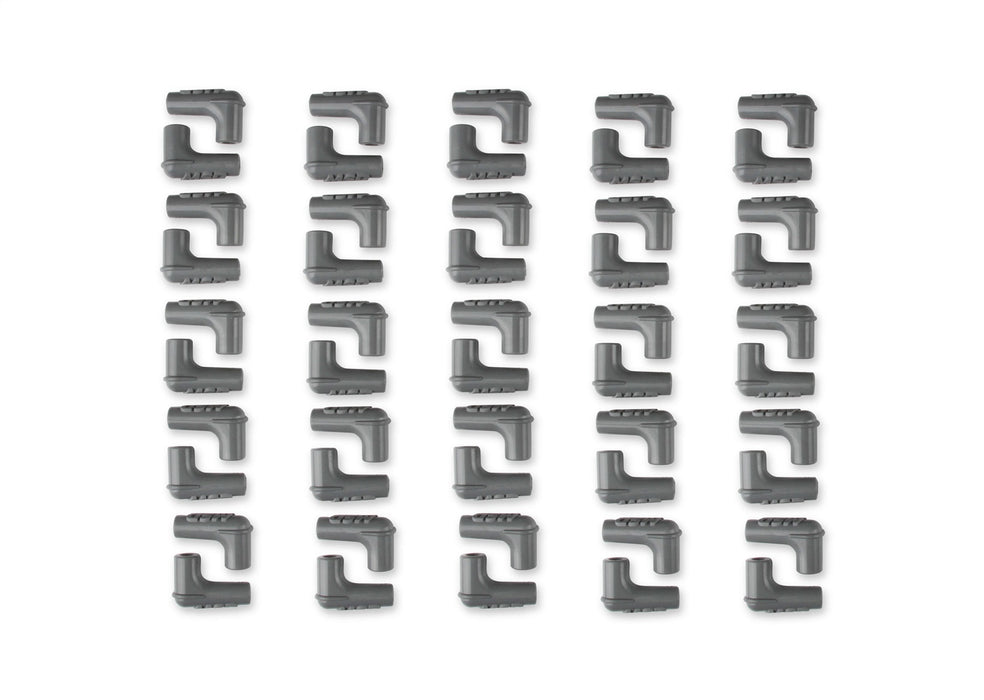 MSD 34514 Spark Plug Boots; 90 Degree w/MSD Logo; Gray Silicone; 50 Piece; - Truck Part Superstore
