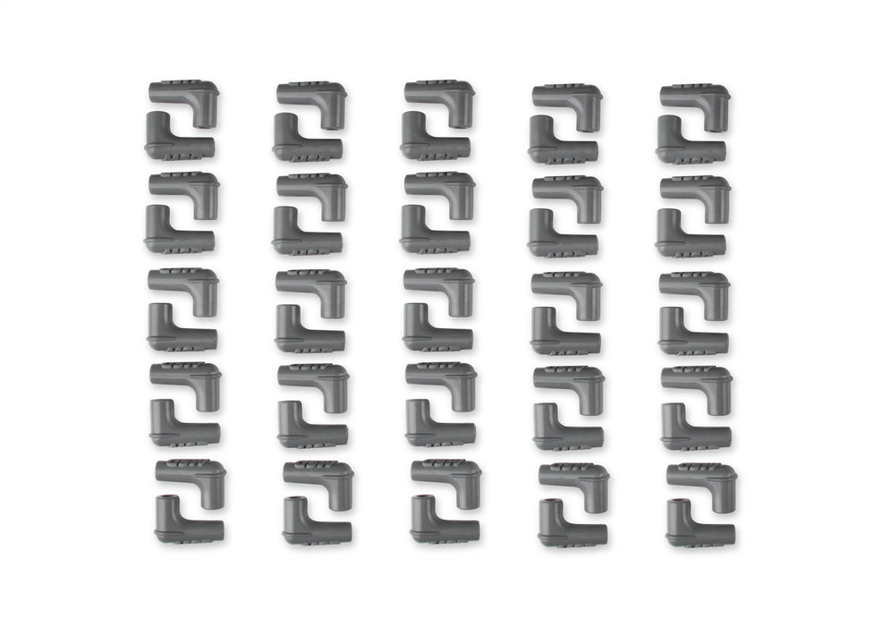MSD 34514 Spark Plug Boots; 90 Degree w/MSD Logo; Gray Silicone; 50 Piece; - Truck Part Superstore