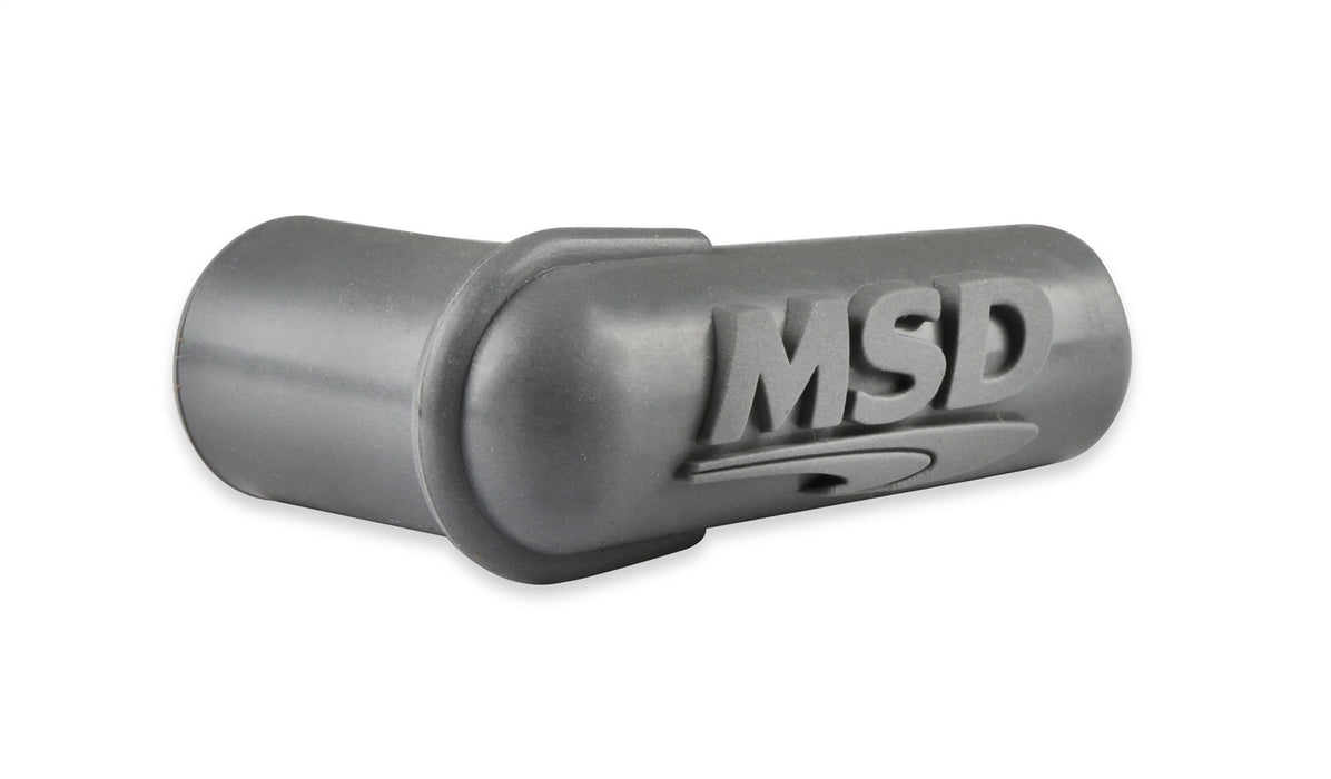 MSD 34514 Spark Plug Boots; 90 Degree w/MSD Logo; Gray Silicone; 50 Piece; - Truck Part Superstore
