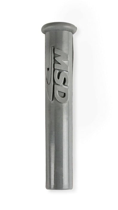 MSD 34564 Spark Plug Boots; Straight/Multi Angle w/MSD Logo; Gray Silicone; 50 Piece; - Truck Part Superstore