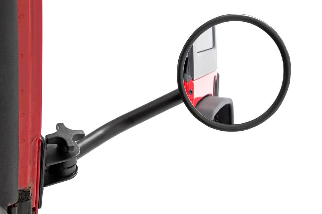 Rough Country 10519 Jeep Classic Round Folding Mirror 07-18 Wrangler JK Rough Country - Truck Part Superstore