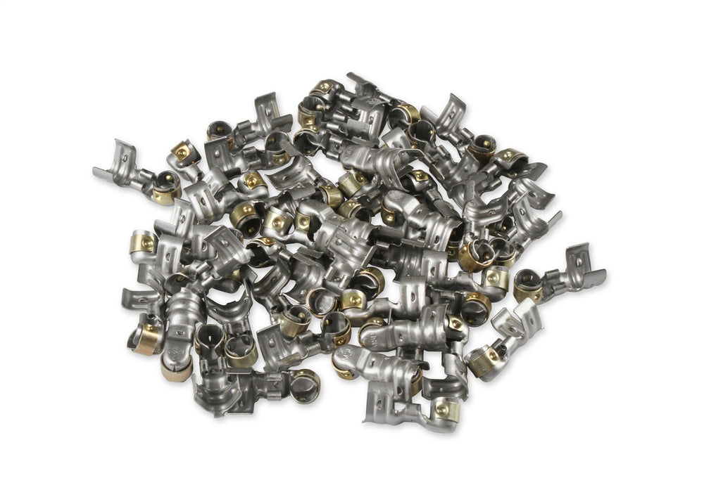 MSD 34614 Spark Plug Terminals; 50 Piece; 90 Degrees Dual Crimp; Stainless Steel; - Truck Part Superstore