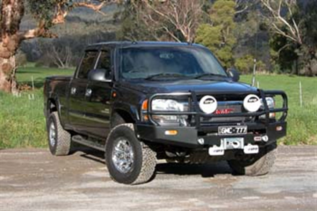 ARB 3462040 Front Deluxe Bull Bar Winch Mount Bumper; Black; - Truck Part Superstore