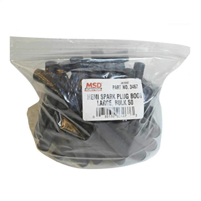 MSD 3467 Spark Plug Boot; For Use w/Hemi Tubes; Large; 50 pc.; - Truck Part Superstore