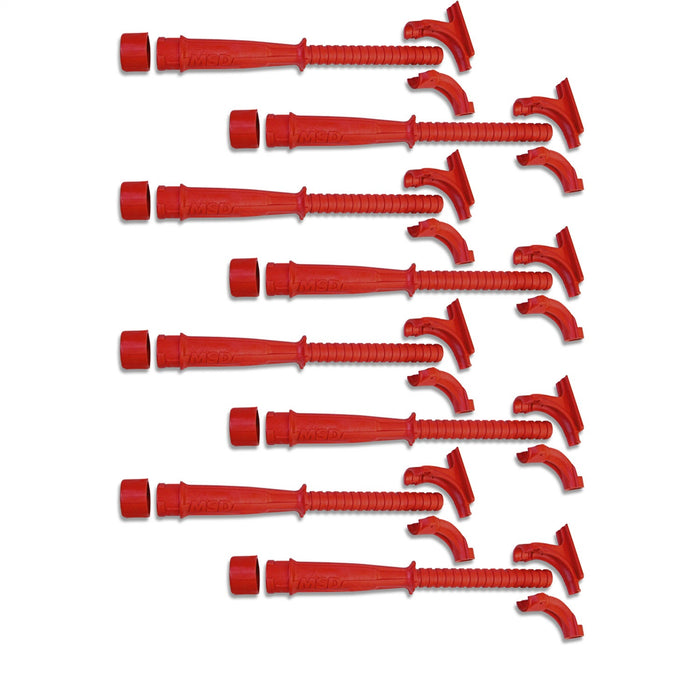 MSD 34759 Pro Stock Hemi Tube; Set Of Eight; Red Rynite Material; - Truck Part Superstore