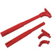 MSD 3476 Pro Stock Hemi Tube; Set Of Eight; Red; - Truck Part Superstore