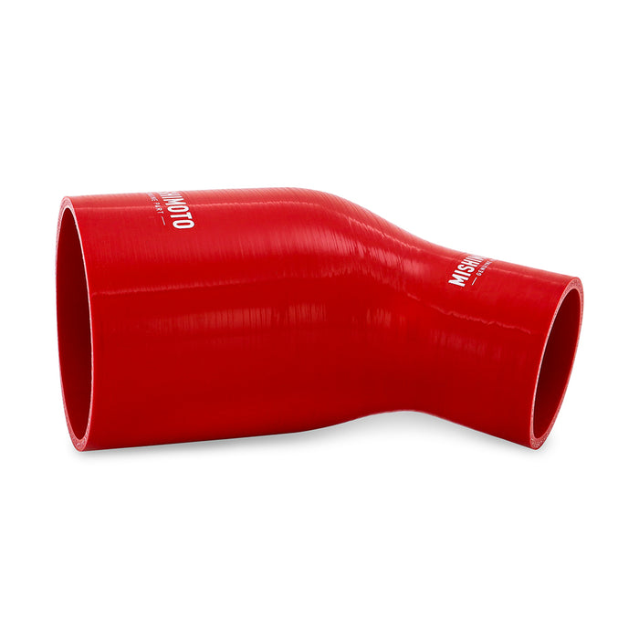 Mishimoto MMCP-R45-2540RD Mishimoto 45-Degree Silicone Transition Coupler, 2.50-in to 4.00-in, Red - Truck Part Superstore