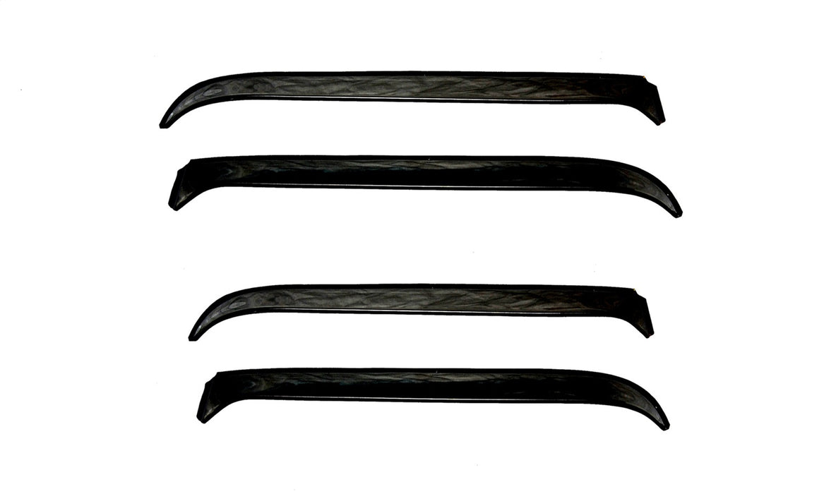 Auto Ventshade (AVS) 34918 Ventshade® Deflector; 4 pc.; Black Stainless Steel; - Truck Part Superstore