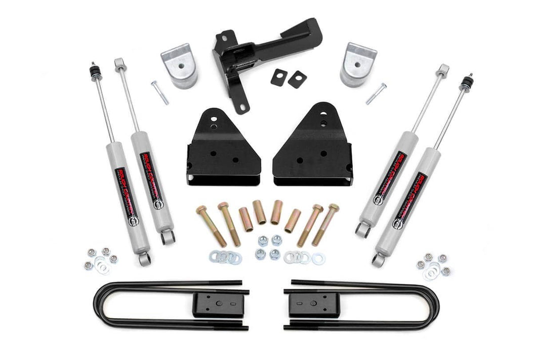Rough Country 516.20 Suspension Lift Kit w/Shocks; 3 in. Lift; - Truck Part Superstore