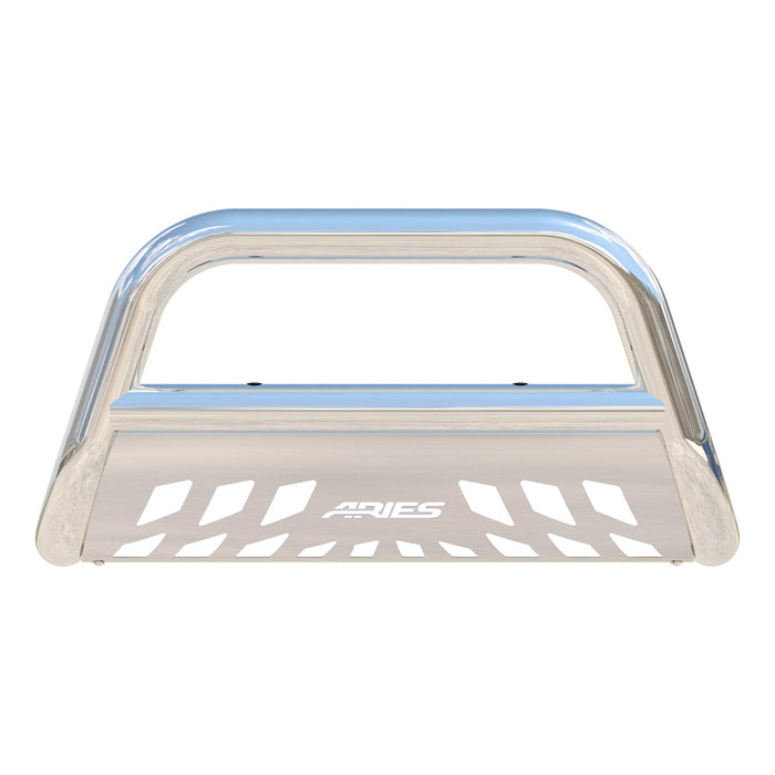 ARIES 35-2004 3in. Polished Stainless Bull Bar; Select Toyota Sequoia; Tundra - Truck Part Superstore