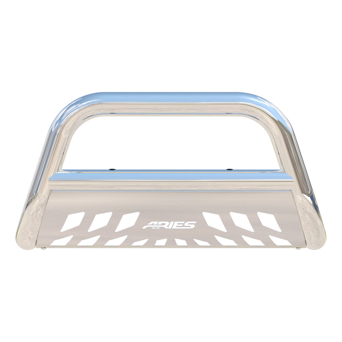 ARIES 35-2004 3in. Polished Stainless Bull Bar; Select Toyota Sequoia; Tundra - Truck Part Superstore