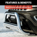 ARIES 35-3004 3in. Polished Stainless Bull Bar; Select Ford Expedition; F-150 - Truck Part Superstore