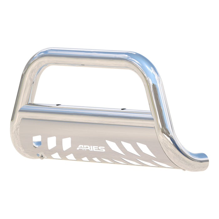 ARIES 35-4006 3in. Polished Stainless Bull Bar; Select Chevy Silverado; GMC Sierra 2500; 3500 - Truck Part Superstore