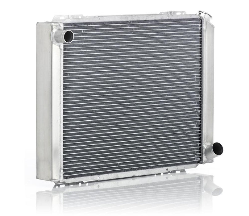 Be Cool 35002 Radiator for GM w/Dual 1 Inch Core 19.5 x 26.5 Inch Qualifier Natural Finish Be Cool Radiator - Truck Part Superstore