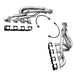 Kooks Custom Headers 35002200 1-3/4in. x 2-1/2in. Stainless Steel Long Tube Headerswith O2 Extension Harness. - Truck Part Superstore