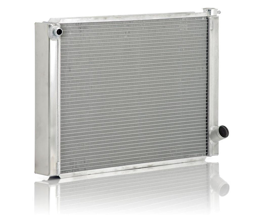 Be Cool 35038 GM Single Pass Circle Track Radiator Dual 1 Inch Core with 16 AN Inlet Core Width 27.5 Inch Be Cool Radiator - Truck Part Superstore