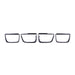 Anzo USA 351002 Tail Light Bezel; Gloss Black; Pair; 4 pc.; - Truck Part Superstore