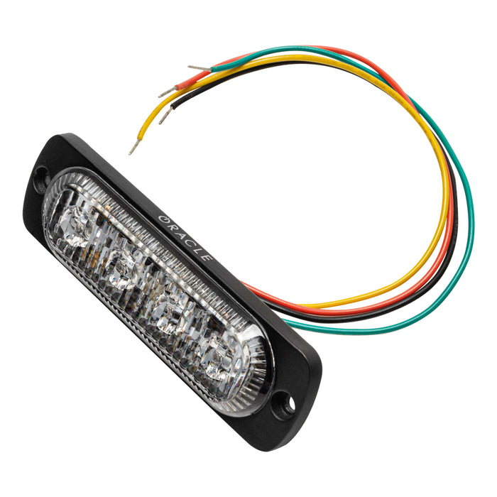 Oracle Lighting 3512-023 4 LED Dual Color Slim Strobe, Amber/White - Truck Part Superstore