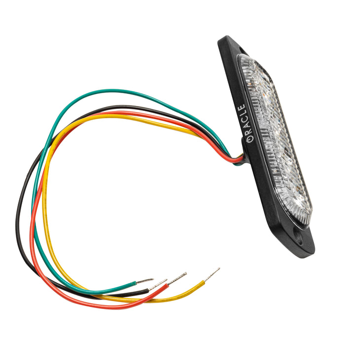 Oracle Lighting 3512-023 4 LED Dual Color Slim Strobe, Amber/White - Truck Part Superstore